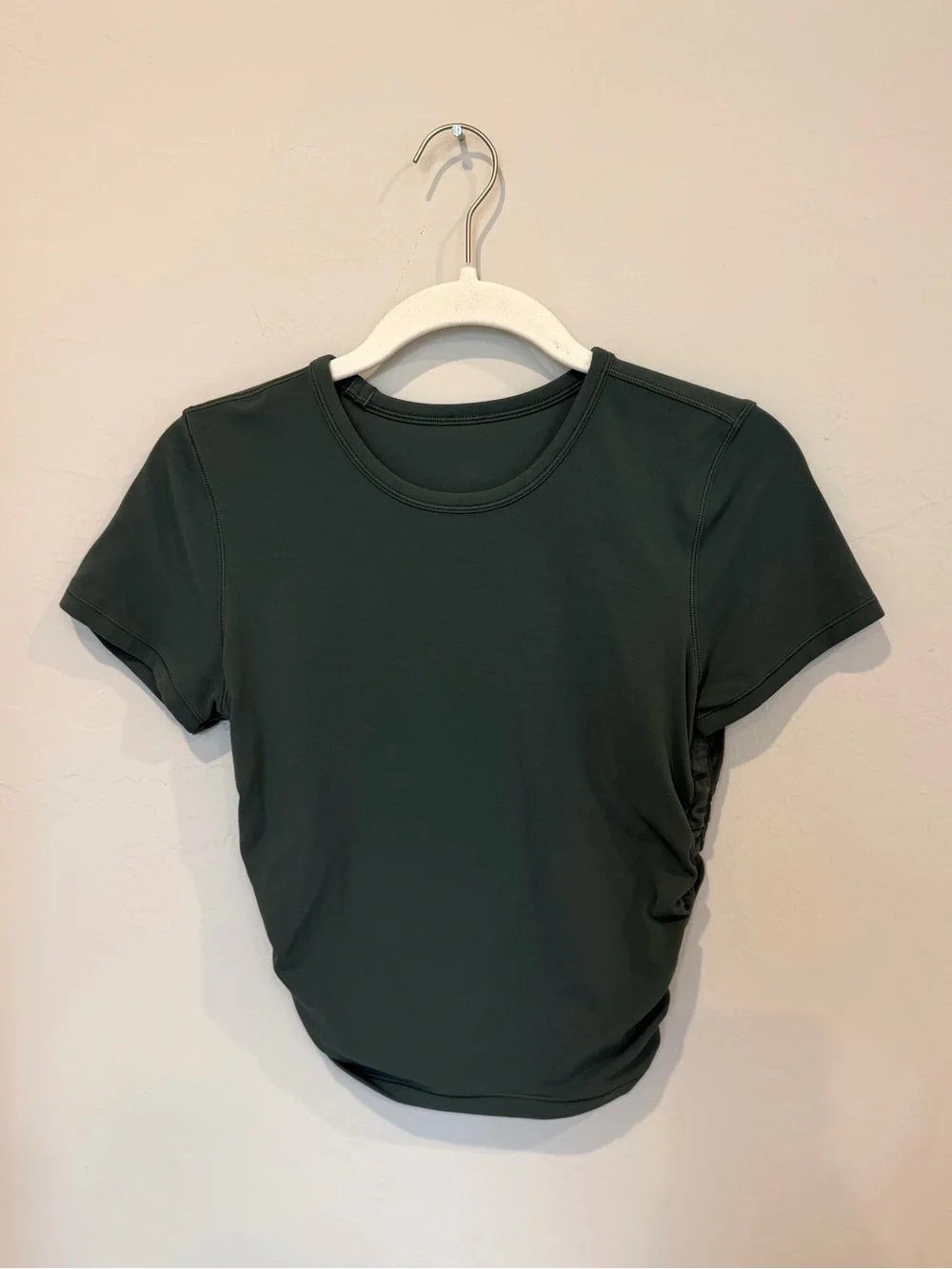 Lululemon Dark Forest All It Takes Short Sleeve Shirt Size 4